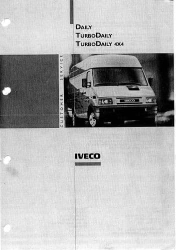 IVECO DAILY 2 (1990-1998) Service Workshop Repair Manual