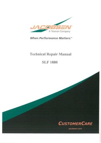 Jacobsen Fairway Mower Super LF 1880 Workshop Service Repair Manual - LF1880