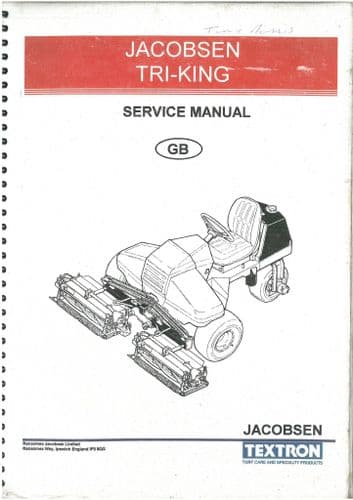Jacobsen Tri-King Grass Mower Machine Workshop Service Manual