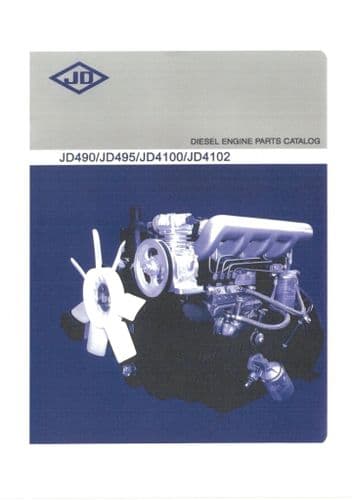 Jangsu Diesel Engine JD490 JD495 JD4100 JD4102 Parts Manual