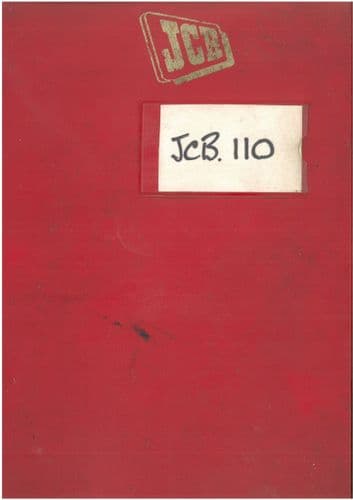 JCB 110 Crawler Loader Dozer Parts Manual