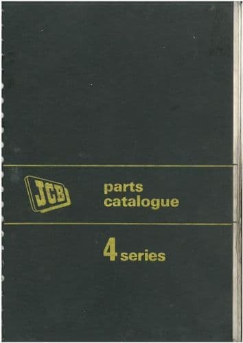 JCB Digger 4, 4C & 4D Parts Manual