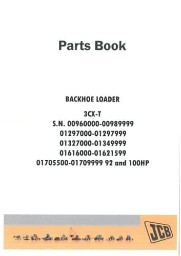 JCB Digger Backhoe Loader 3CX, 4CX, 5CX, 214, 215, 217 & 3CX-T Parts Manual