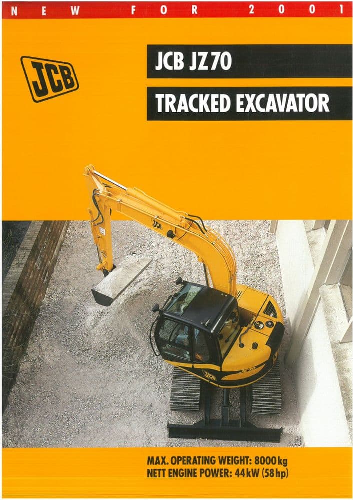 JCB Excavator - JZ70 Tracked Brochure
