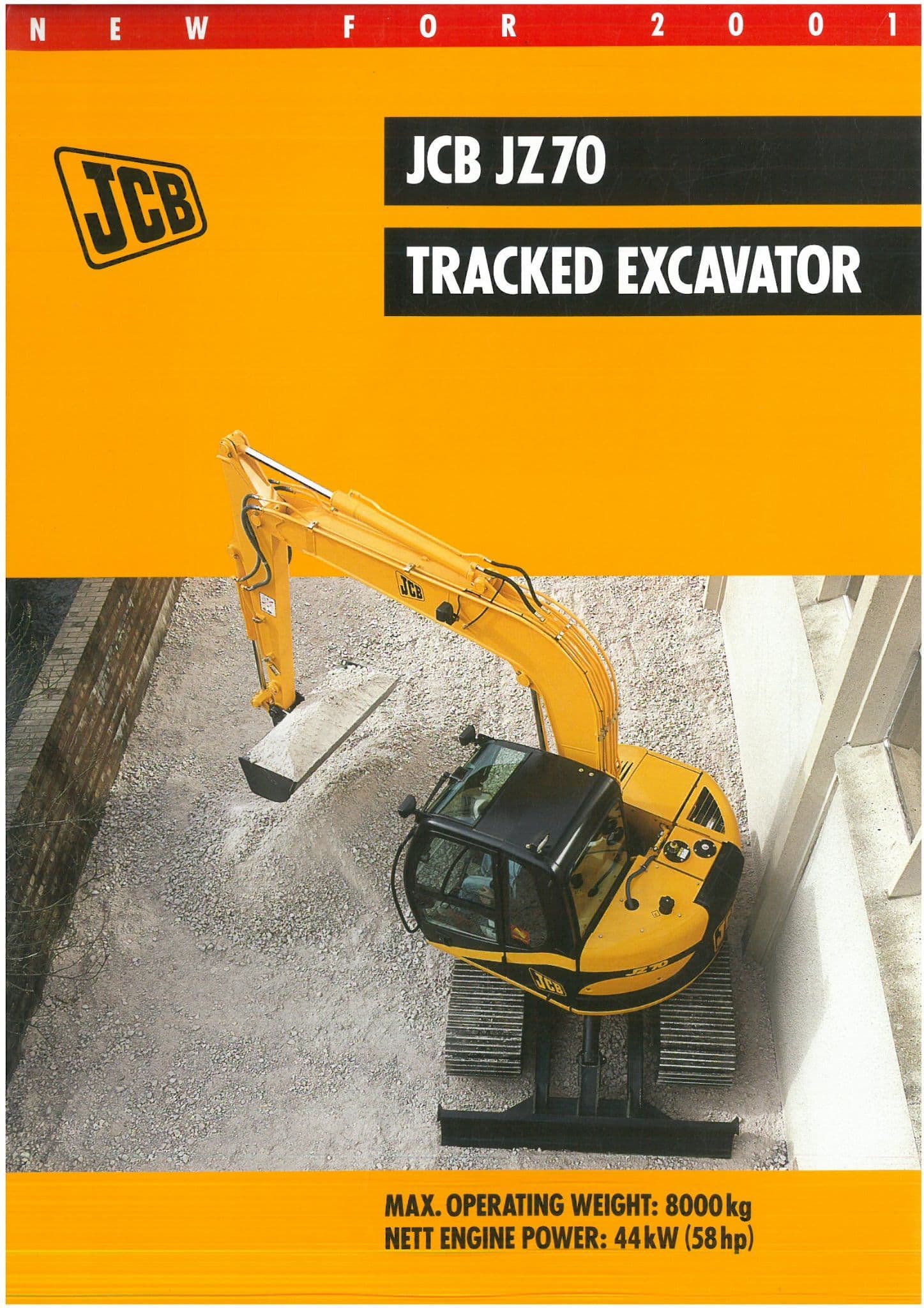 JCB Excavator JZ70 Tracked Brochure
