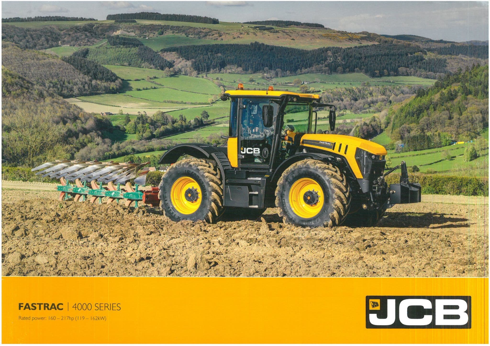 JCB Fastrac 4000 Series 4160 4190 4220 160-217hp Brochure