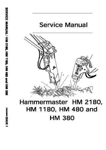 JCB Hammermaster HM2180 HM118 HM480 HM380 Workshop  Service Manual
