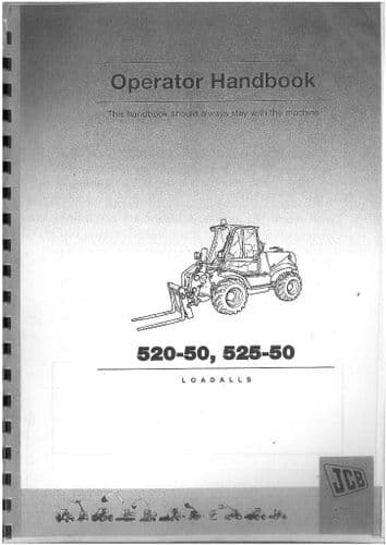 JCB Loadall 520-50 (from serial no. 754000) & 525-50 (from serial no. 789308) Operators Manual