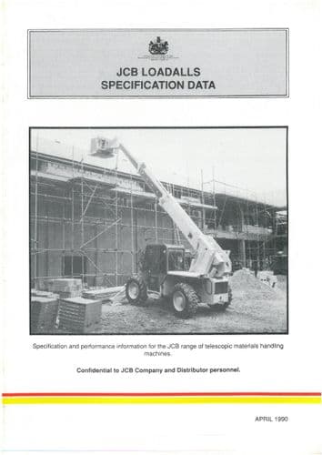JCB Loadalls Specification Data Brochure
