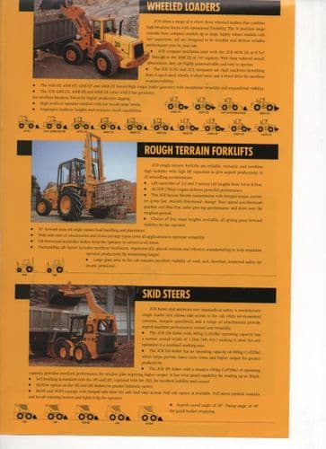 JCB Range Brochure