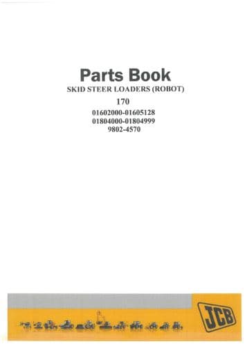 JCB Skid Steer Loader 170 Parts Manual