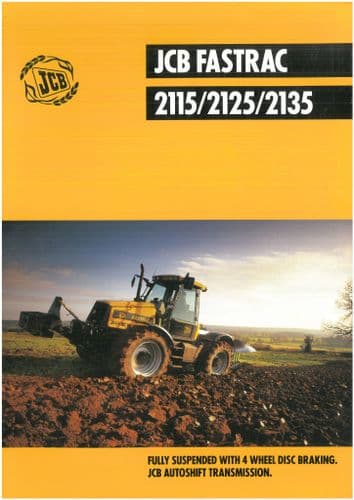 JCB Tractor Fastrac 2115 2125 2135 Brochure -
