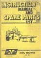 JF Disc Mower CM 151 CM151 Operators & Parts Manual - ORIGINAL