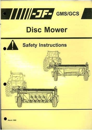 JF Disc Mower GMS / GCS Safety Instruction Manual