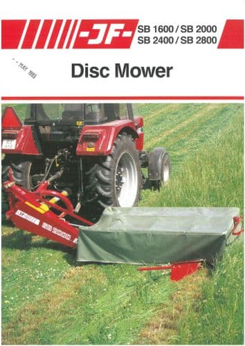 JF Disc Mower SB 1600 2000 2400 2800 Brochure (1)