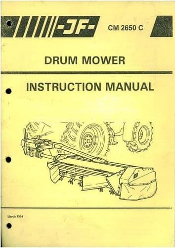 JF Drum Mower CM2650 C Operators Manual CM 2650