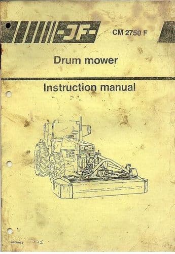 JF Drum Mower CM2750F Operators Manual