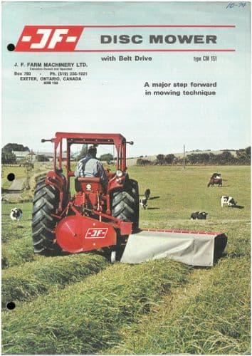 JF Mower Model CM151 Brochure