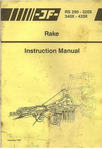 JF Rotary Rake RS290 RS320X RS340X RS420X Operators Manual.