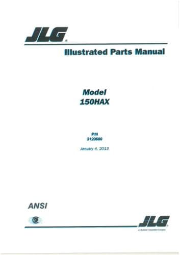 JLG Boom Lift 150HAX Parts Manual