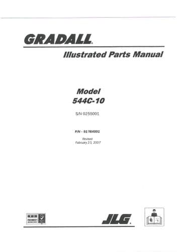 JLG Gradall Telehandler 544C-10  Parts Manual