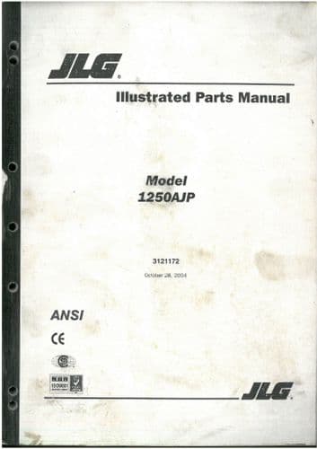 JLG High Platform Cherry Picker Lift 1250AJP Parts Manual 1250 AJP