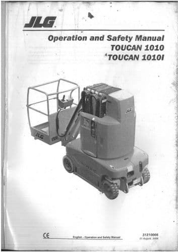 JLG High Platform Cherry Picker Toucan 1010 & 1010I Operators Manual