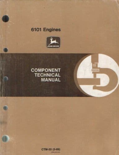 John Deere 6101 Engine Component Technical Manual