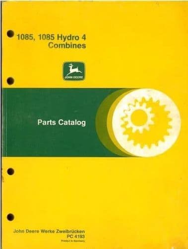 John Deere Combine 1085 & 1085 Hydro/4 Parts Manual