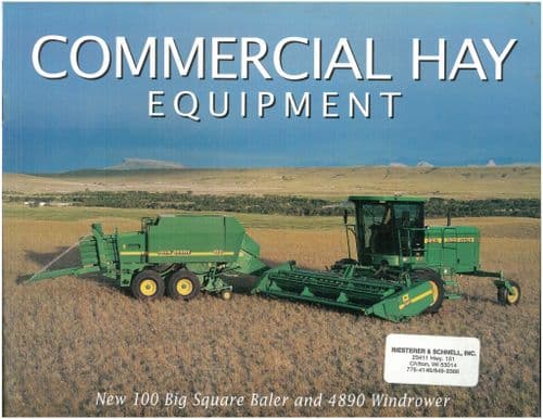 John Deere Commercial Hay Equipment Baler, Forgae Harvester, Windrower Brochure