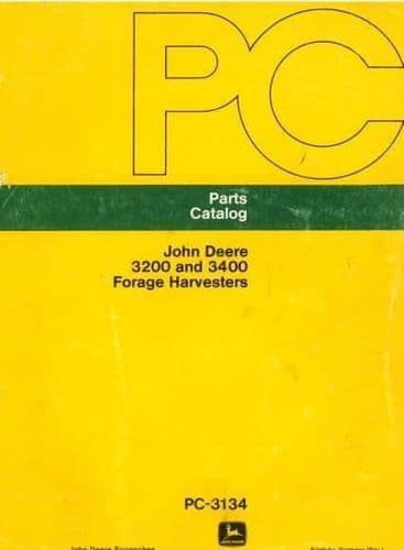 John Deere Forage Harvester 3200 & 3400 Parts Manual