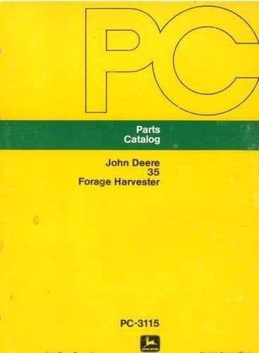 John Deere Forage Harvester 35 Parts Manual
