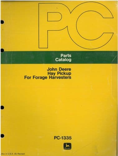 John Deere Hay Pickup For Forage Harvester Parts Manual