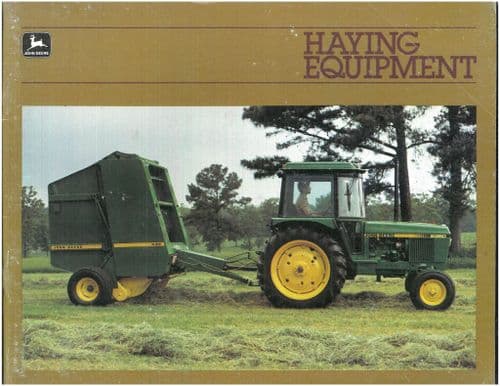 John Deere Haying Equipment - Baler, Mower, Rakes, Stack Wagon, Windrower