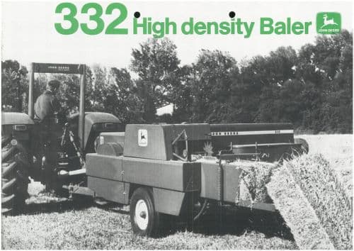 John Deere High density Baler 332 Brochure