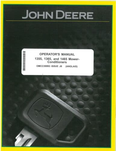 John Deere Mower Conditioner 1355 1365 1465 Operators Manual