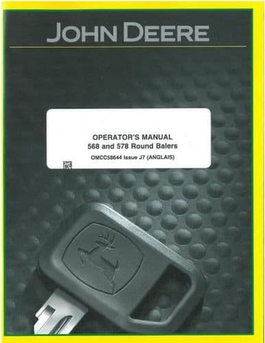 John Deere Round Baler 568 & 578 Operators Manual