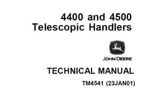 John Deere Telescopic Handler 4400 & 4500 Workshop Service Manual