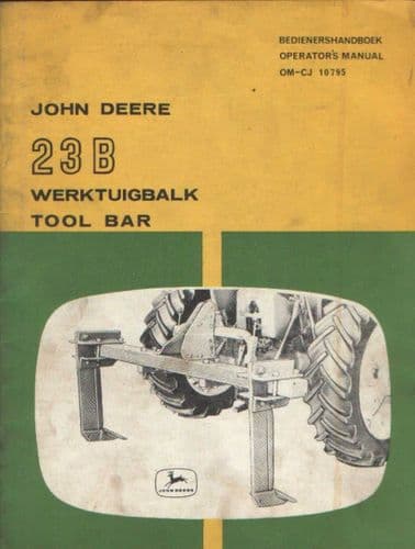 John Deere Toolbar 23B Operators Manual