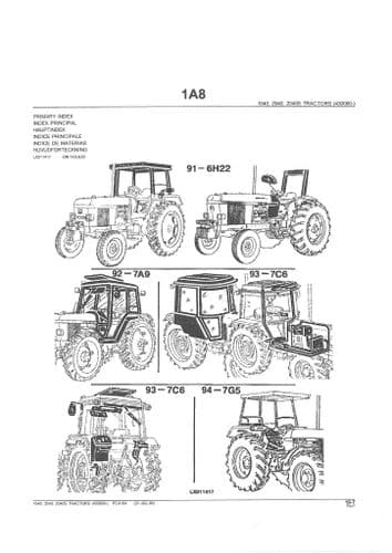John Deere Tractor 1640 2040 2040S Parts Manual