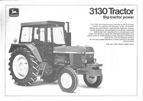 John Deere Tractor 3130 - Big-Tractor Power Brochure