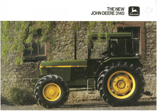 John Deere Tractor 3140 Brochure