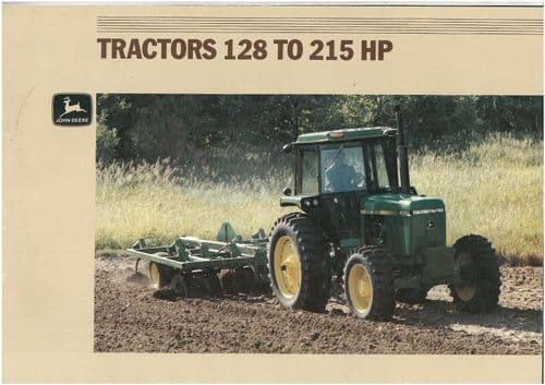 John Deere Tractor 4050 4250 4450 4650 4850 Brochure - 128 to 215 HP