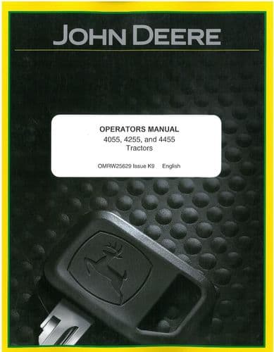 John Deere Tractor 4055 4255 4455 Operators Manual
