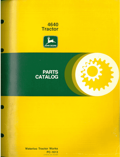 John Deere Tractor 4640 Parts Manual