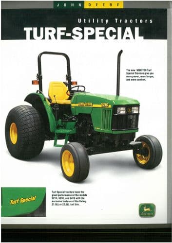 John Deere Tractor 5000 Ten Series Turf Special  Brochure
