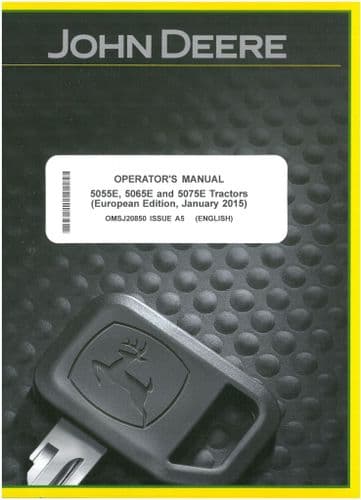 John Deere Tractor 5055E 5065E & 5075E - (European Edition) Operators Manual