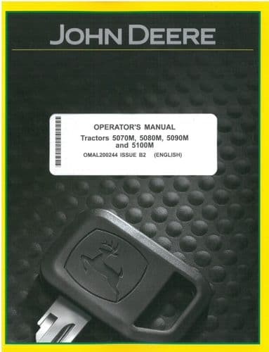 John Deere Tractor 5070M, 5080M, 5090M, 5100M Operators Manual