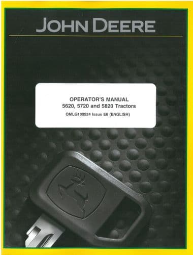John Deere Tractor 5620 5720 5820 Operators Manual