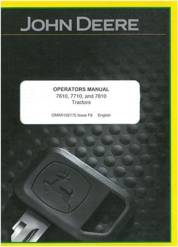 John Deere Tractor 7610 7710 7810 Operator Manual